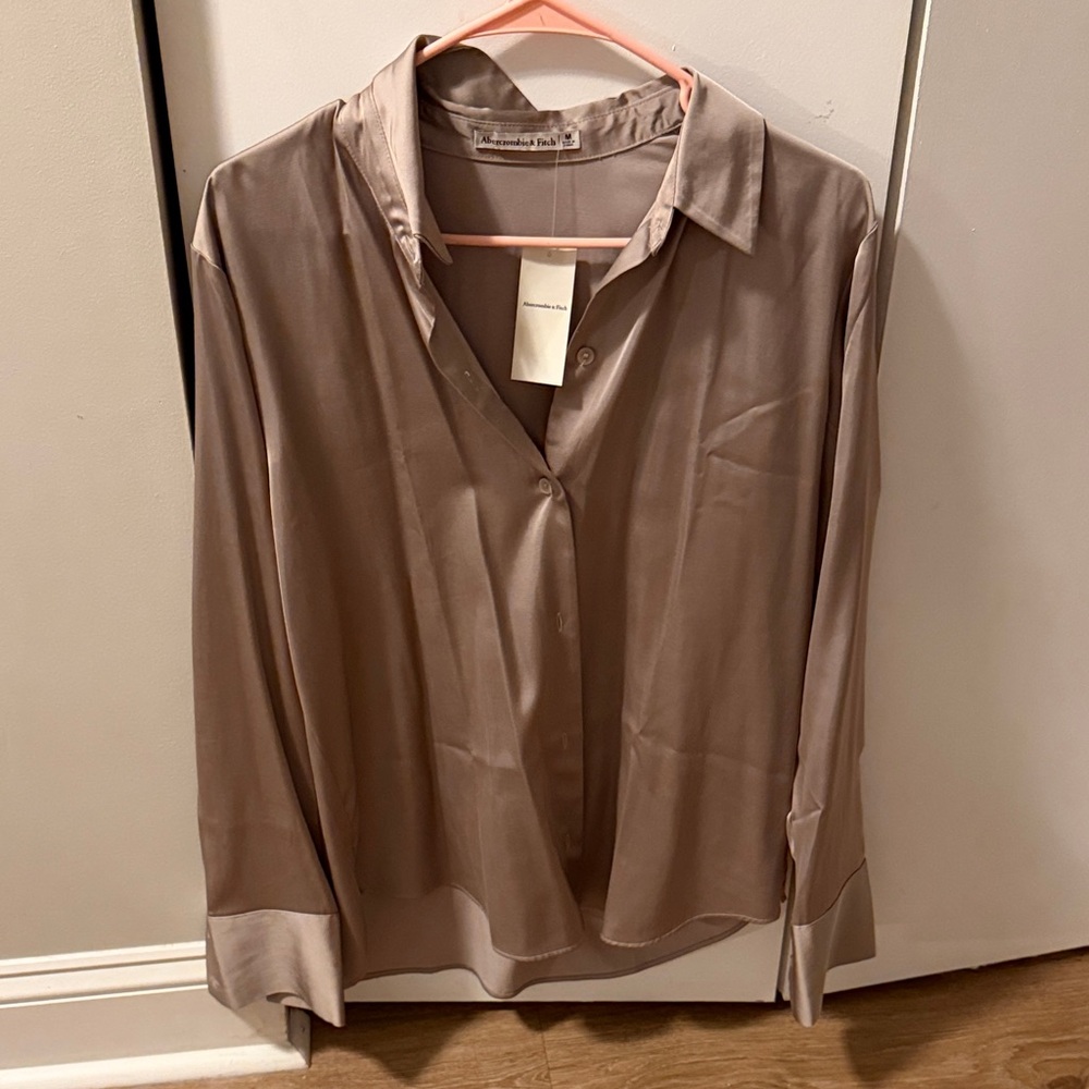 Abercrombie Tan Women's Blouse
